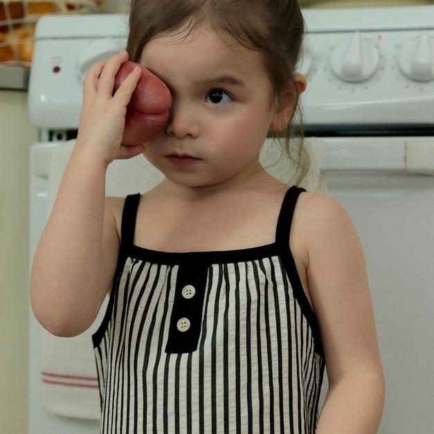 Stella&K(Woodie)｜ 美式雜色細條紋系列洋裝  2色