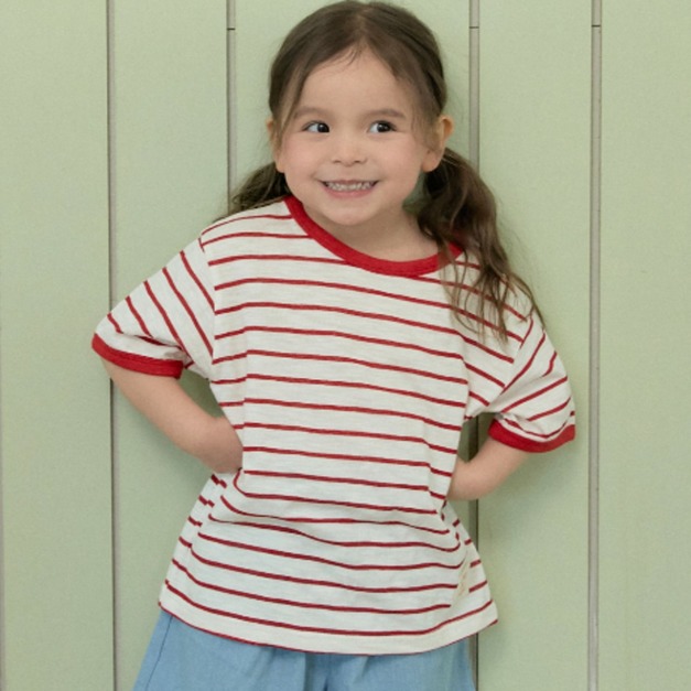 Stella&K(Woodie)  簡約條紋上衣    2色