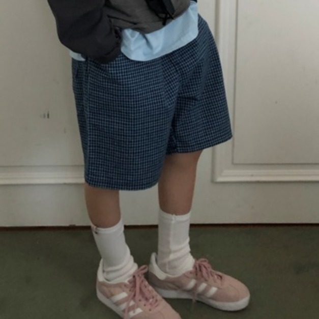 ELLYMOLLY 100% 純棉 Daily Fit 經典格紋短褲     3色