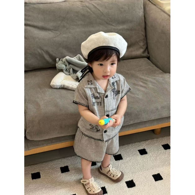 棉麻襯衫套裝