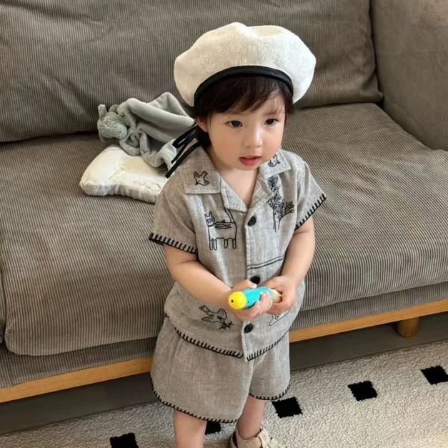 棉麻襯衫套裝