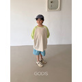 【GODIS】撞色拼接長版T恤 2色_7