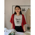 熱銷款｜Mardi花朵刺繡TEE 5色_5