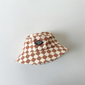 棋盤格兒童漁夫帽 ５色_9