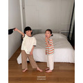 mimiunni&bull;夏季 1+1 夏日條紋T恤 4色_3