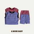 A MORE BABY ｜ 撞色條紋嬰兒套裝 2色_7