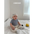A MORE BABY ｜ 細條紋羅紋嬰兒短袖T恤 2色_5