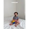 A MORE BABY ｜ 細條紋羅紋嬰兒短袖T恤 2色_6