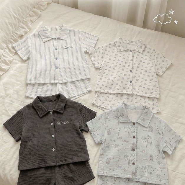 透氣棉紗薄款襯衫  4款