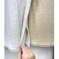 清新感小波浪邊短袖棉麻上衣 3色_8