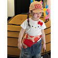 B.Diary 貓咪臉立體蝴蝶結短袖T恤_1