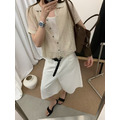 夏日透膚針織兩件套｜襯衫＋背心 4色_7