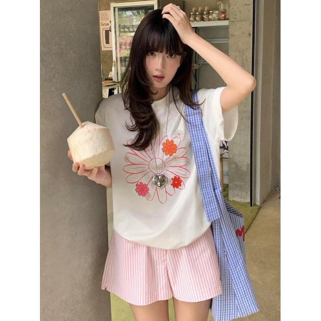 花朵印花T