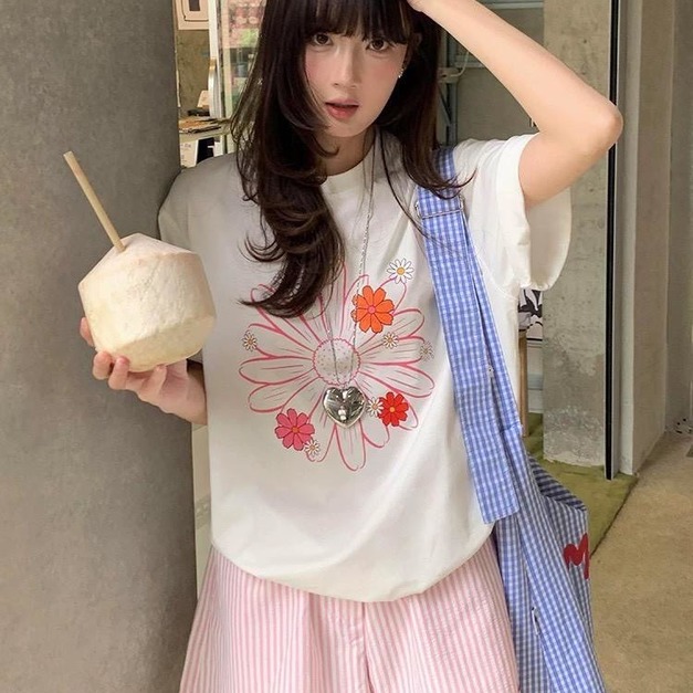 花朵印花T