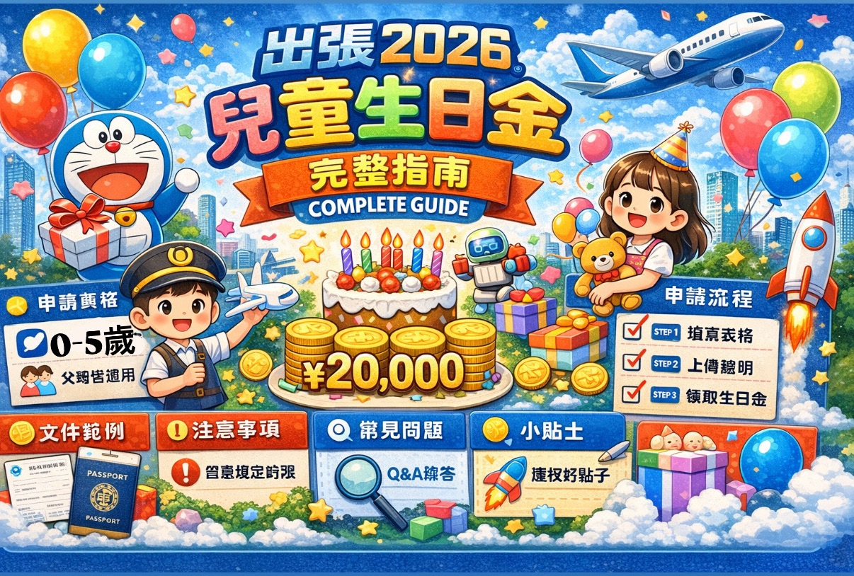 🎂 2026 兒童生日金 ＋ 政府補助懶人包｜別錯過 2 萬元生日紅包！