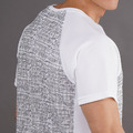 【GraphenePower】石墨烯散熱速乾涼感圓領短袖(男/女款)-拼接白 *零碼出清*_4
