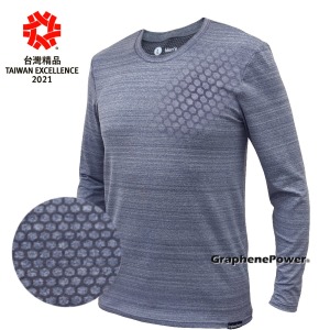 【GraphenePower】石墨烯調節蓄溫內搭長袖(男款) *零碼出清*