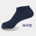 【GraphenePower】台灣製 石墨烯健康除臭襪/船襪/踝襪(三雙/組)-海軍藍_3