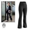 【A & T】石墨烯時尚小喇叭美腿褲(黑色) - MIT台灣製造_3