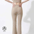 【A & T】石墨烯時尚小喇叭美腿褲(奶茶色) - MIT台灣製造_2