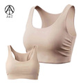 【A&T】石墨烯側邊抓皺運動背心Bra (奶茶色) - MIT台灣製造_3