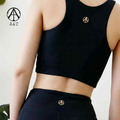 【A&T】石墨烯側邊抓皺運動背心Bra (經典黑) - MIT台灣製造_1