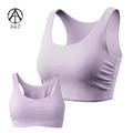 【A&T】石墨烯側邊抓皺運動背心Bra (玫瑰紫) - MIT台灣製造_2