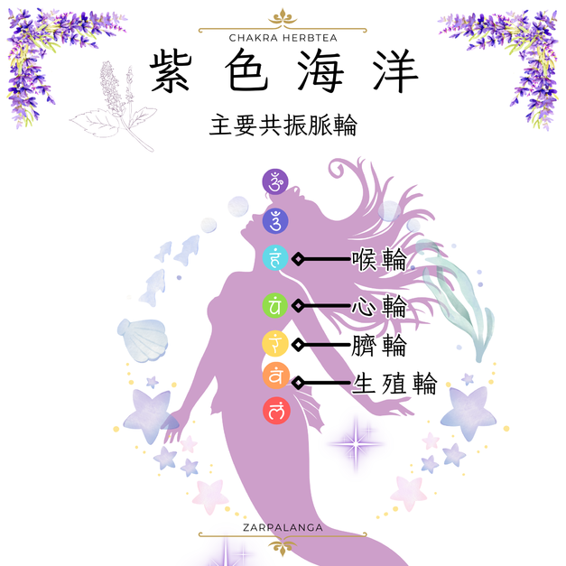 紫色海洋・脈輪花草茶