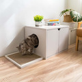小宅貓廁所/貓砂櫃 | 清新白_1