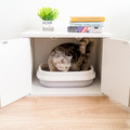 小宅貓廁所/貓砂櫃 | 清新白_2