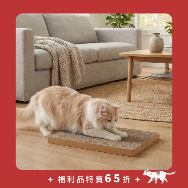 ✩福利品特賣✩ 頑強貓抓板(2片) | 原木色