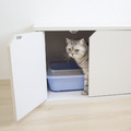 砂不落貓廁所/貓砂櫃 | 清新白_2