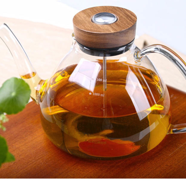 感溫手把燒水壺-(1200ml) 玻璃茶壺