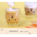 可愛熊熊造型雙層杯-(250ml) 雙層玻璃杯 玻璃杯_3