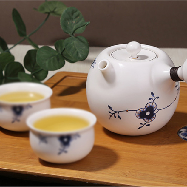 墨唐草手把壺-(200ml)