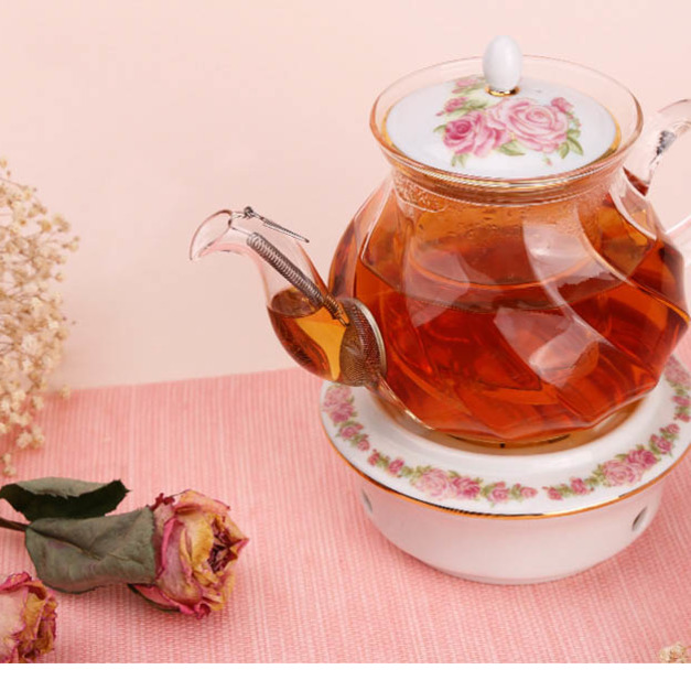 晶豔玫瑰花茶壺-(700ml)