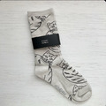 │現貨│日本 松尾美雪手繪線條貓咪襪_5