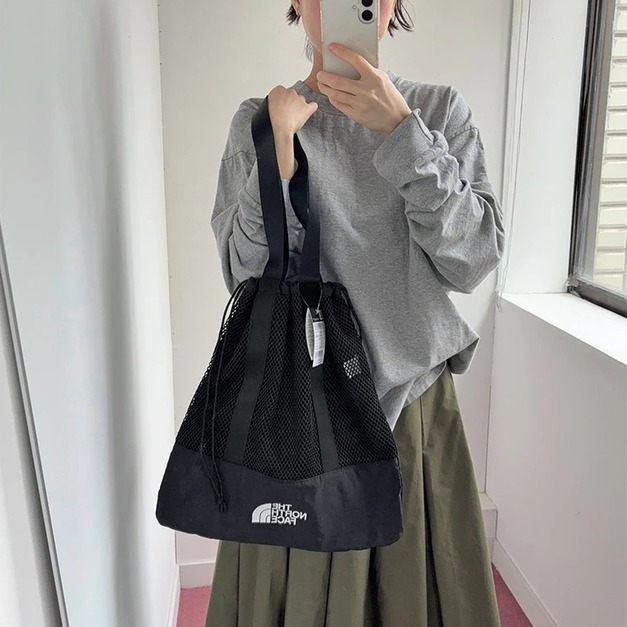 韓國 THE NORTH FACE 大容量網狀束口托特包