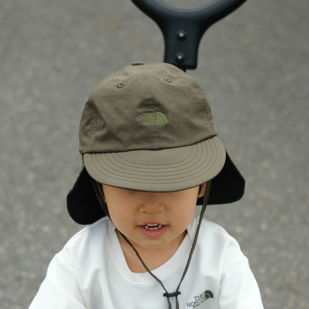 夏季折扣┃THE NORTH FACE Kids Be Free Shield Cap防曬護頸帽