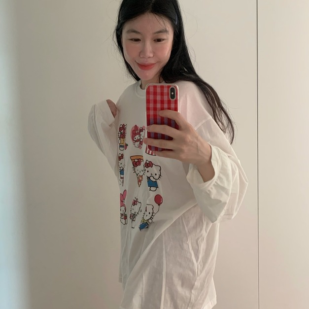My Kitty 輕薄棉質長Tee