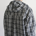 格紋連帽寬版襯衫_11