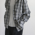 格紋連帽寬版襯衫_8