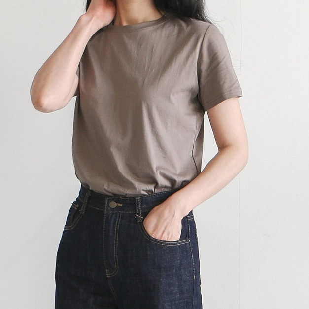 滑順絲綢感短T-Shirt
