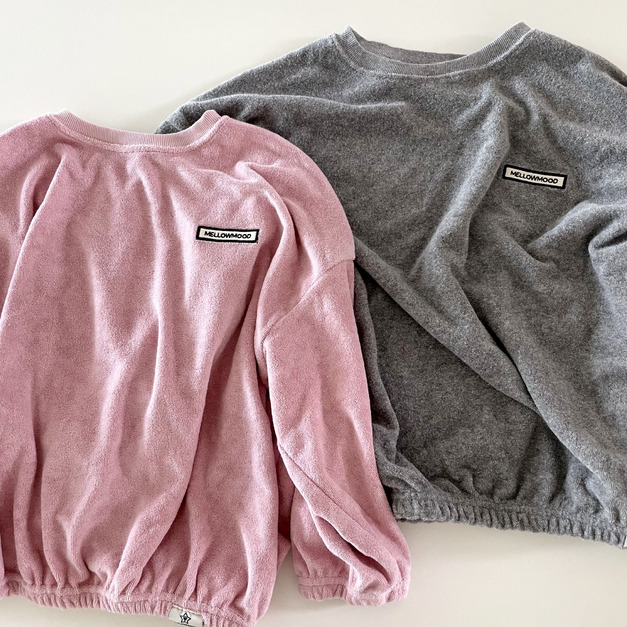 童│寬鬆毛巾布大學TEE