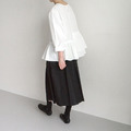 層次抽皺不對稱荷葉上衣_10
