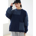 可水洗拼接針織上衣(6色)_22