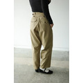 復古高腰寬版軍風長褲_8