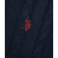 U.S. POLO ASSN. 麻花針織 Polo 開襟外套_8