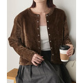 折扣！柔光貝殼絨環扣針織外套
