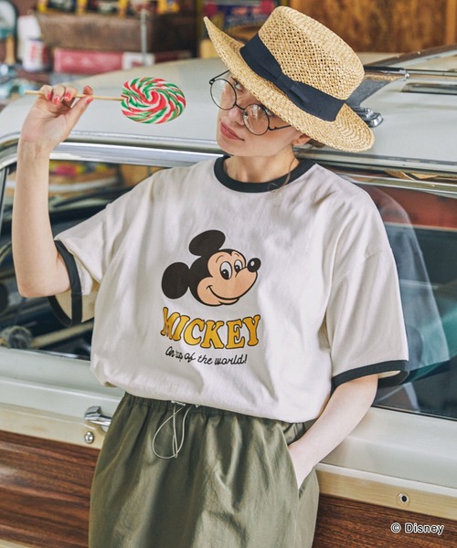 限定！米奇米妮復印花寬鬆短袖T_7851e6a6ced822e3bcadb47ba8c5531f.jpg